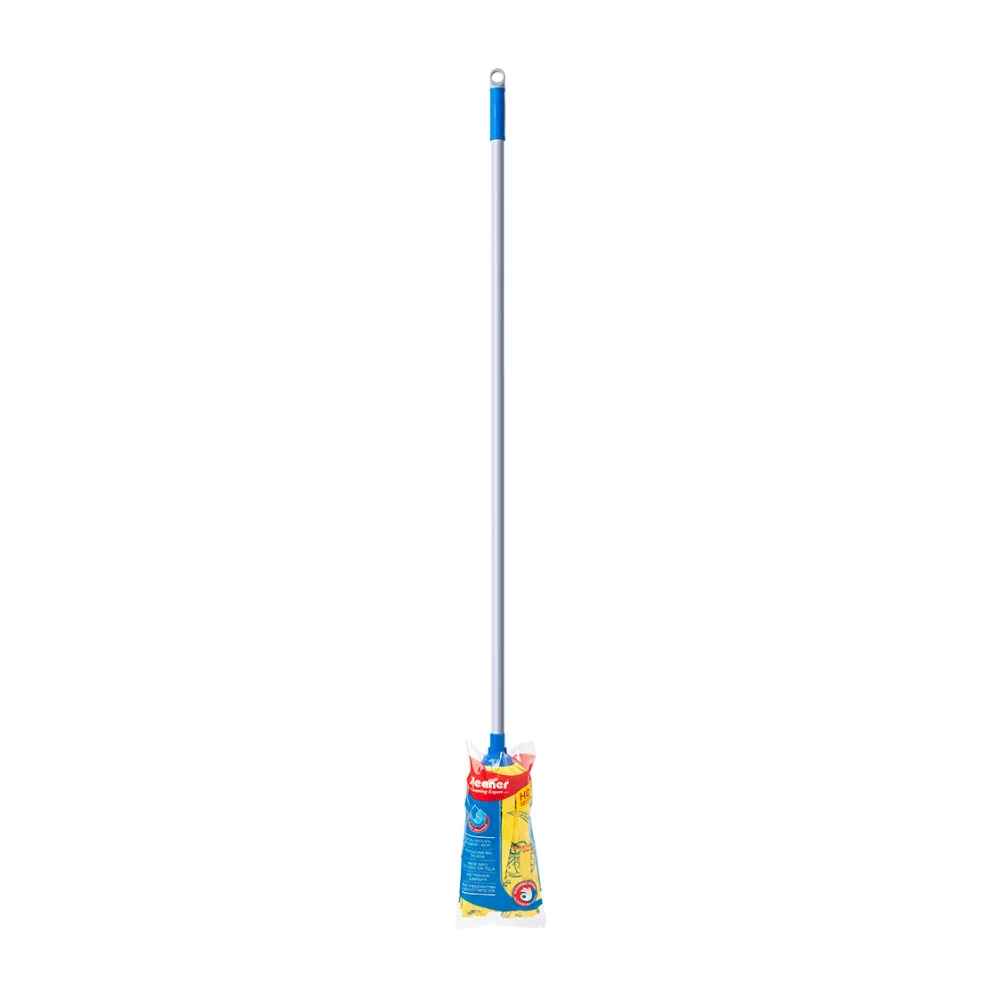 Kleaner Non-Woven Strip Mop Set | Long Handle, Twist-On Head, Hanging Loop - Image 2