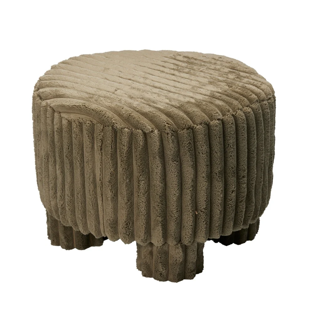 Chunky Cord Stool | Olive 40x29cm