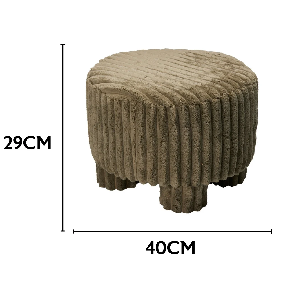 Chunky Cord Stool | Olive 40x29cm - Image 3