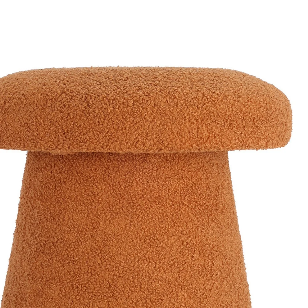 Orange Mushroom Teddy Stool | 38cm - Image 2