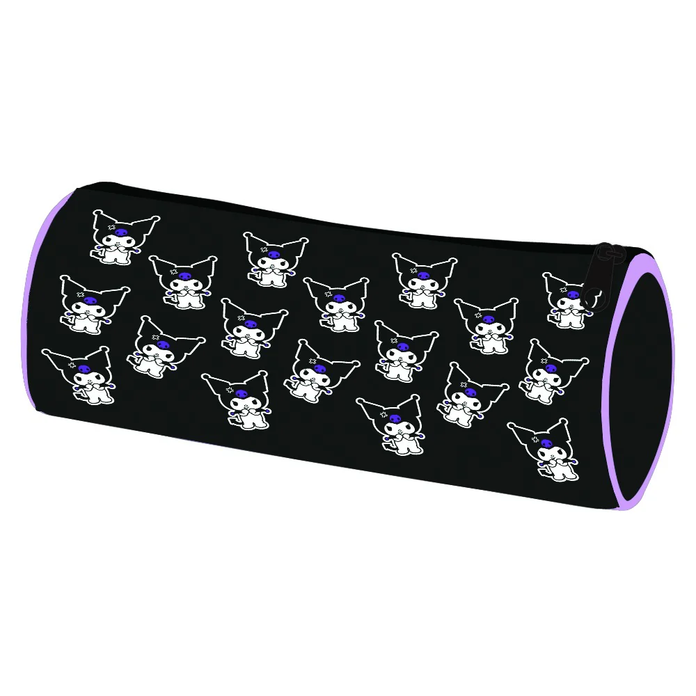 Kuromi Bold Character Design Tube Pencil Case | Durable Fabric - Image 2