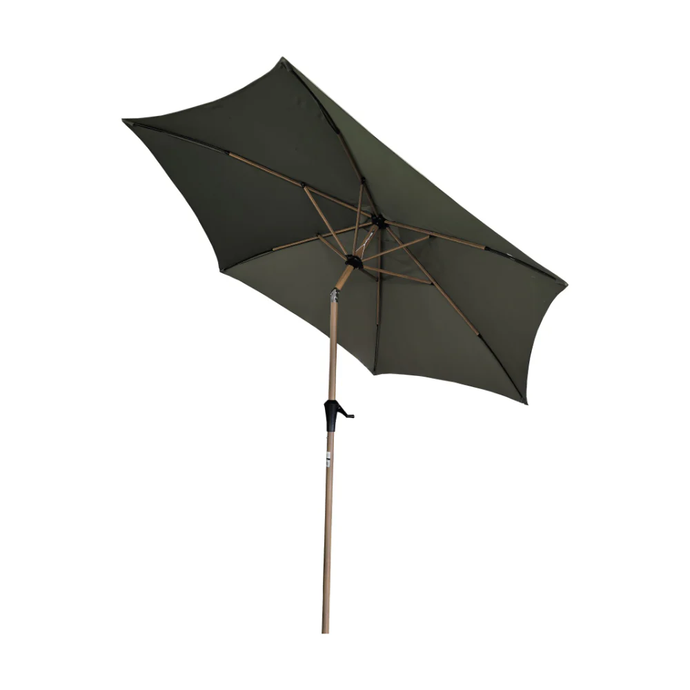 Lifestyle Living Octagon Garden Parasol | Hedge Green, 2.7m - Image 2