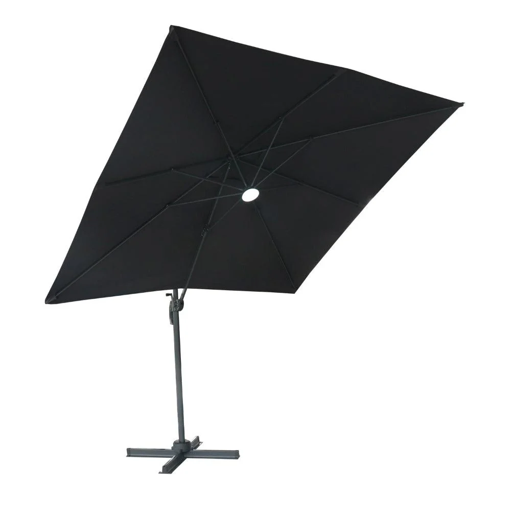 Lifestyle Living Zion Roma Dark Grey Parasol | 3m - Image 3