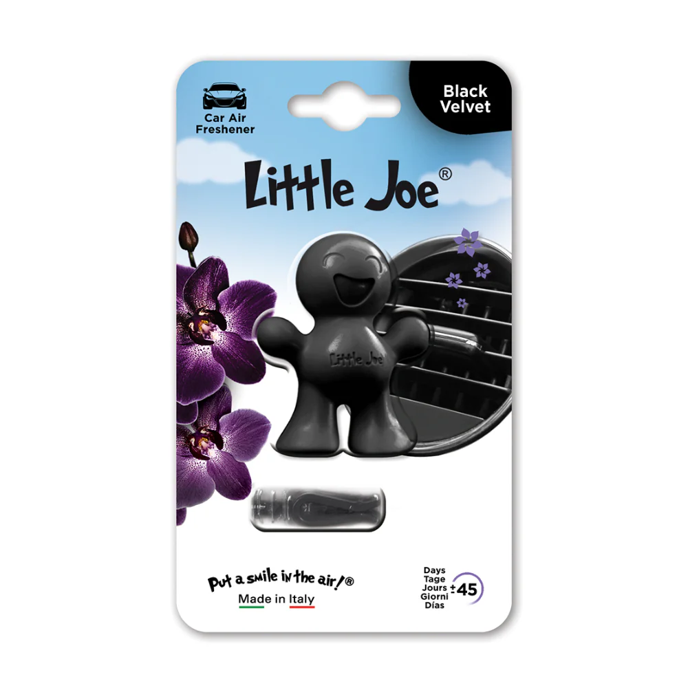 Little Joe Black Velvet Car Air Freshener | Vent Clip, Up to 45 Days