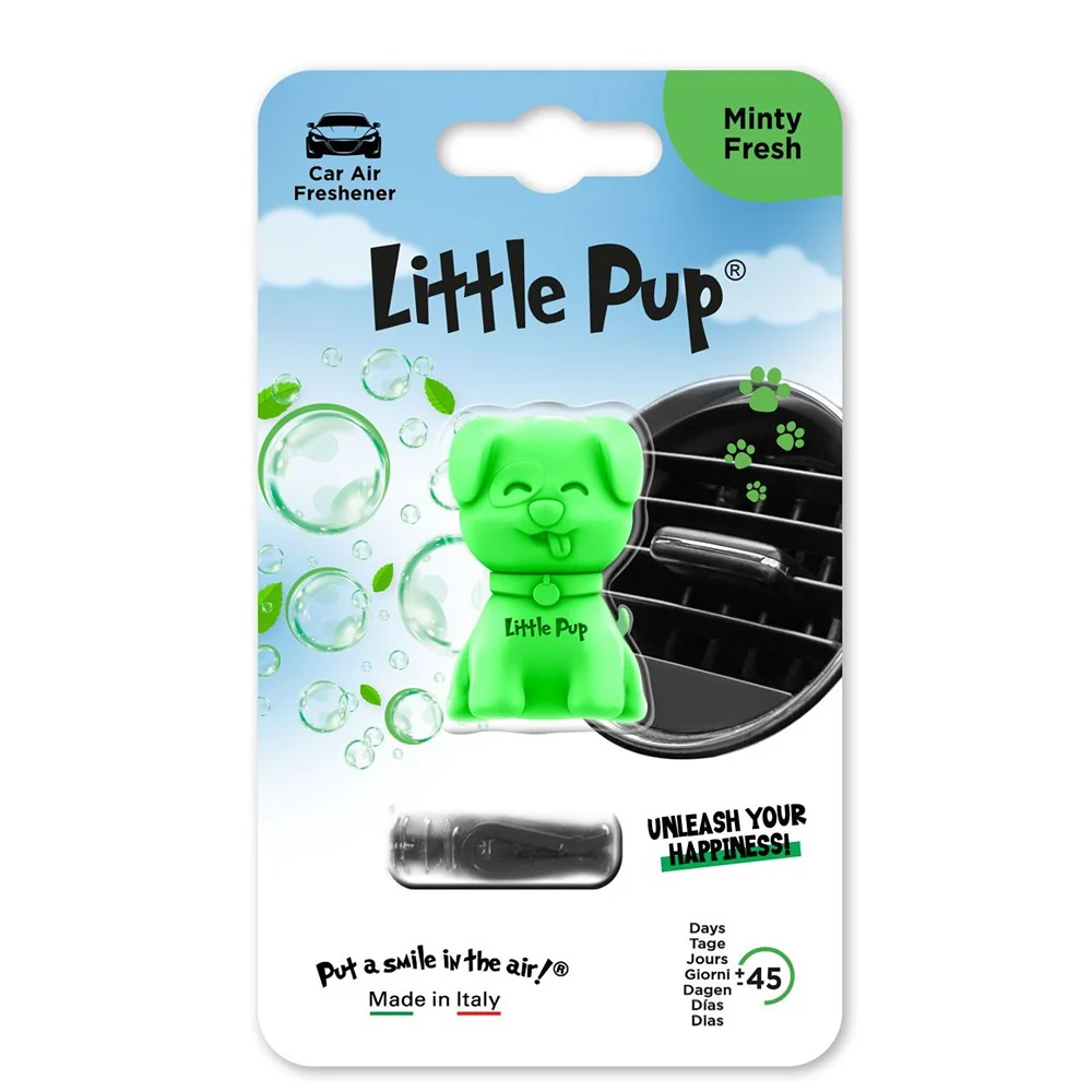 Little Joe Little Pup Minty Fresh Car Air Freshener | 45-Day Freshness