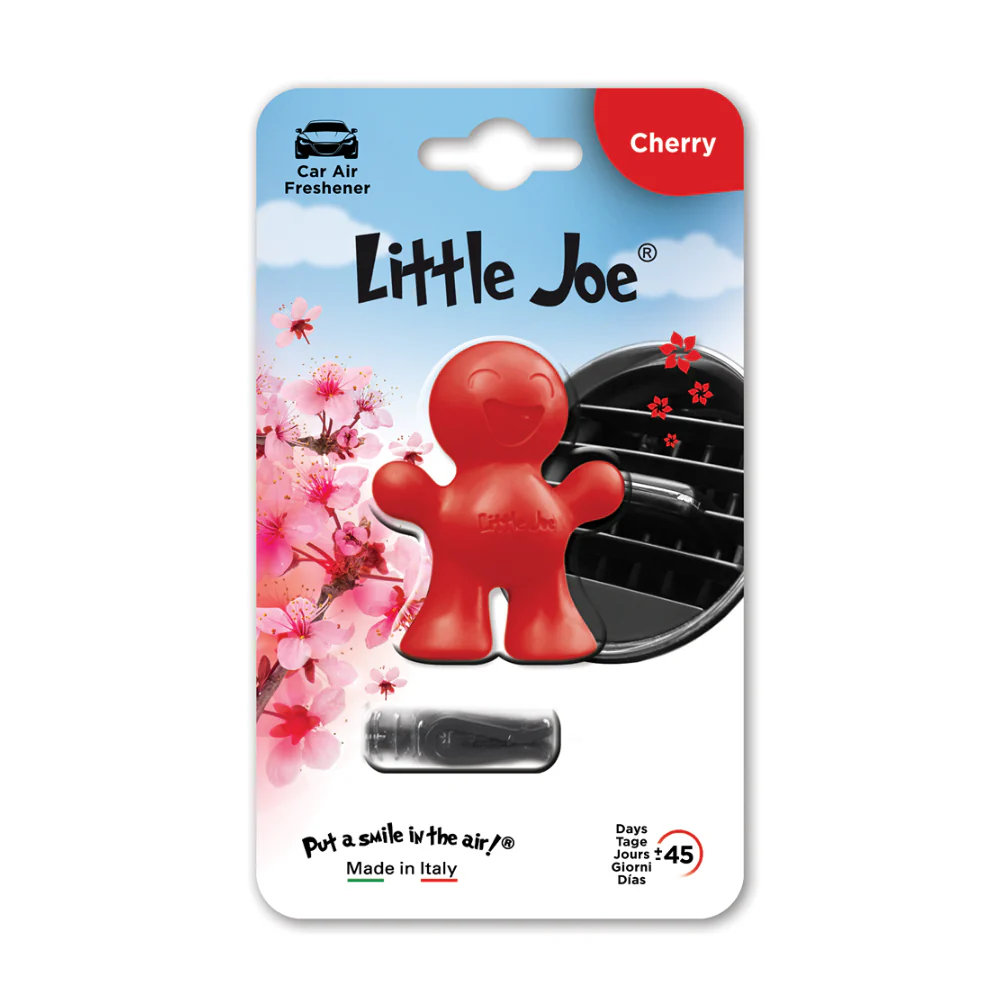 Little Joe Red Cherry Car Air Freshener | Vent Clip, Up to 45 Days