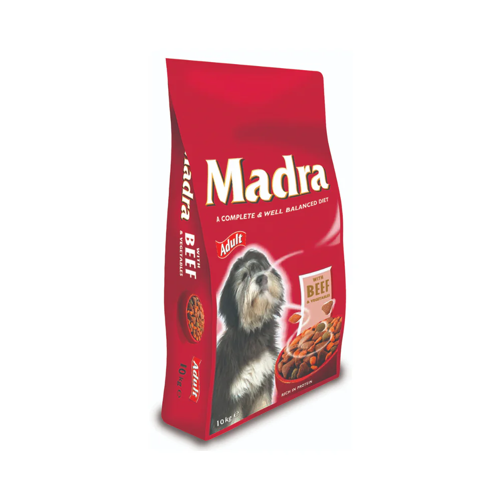 Madra Beef with Vegetables Adult Dog Food | Dry Kibble, 10kg