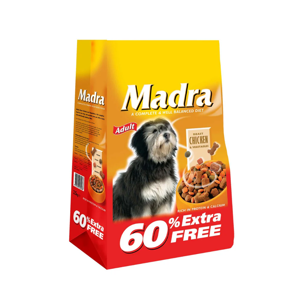 Madra Roast Chicken and Veg Adult Dog Food | 4kg, 60% Extra Free