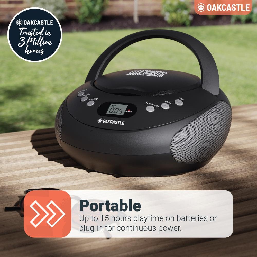Majority Oakcastle Black CD250 CD Boombox - Image 3
