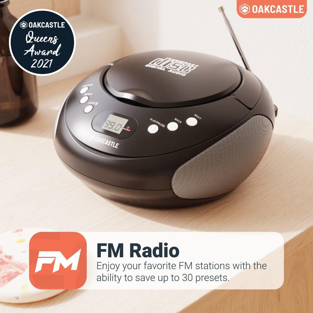 Majority Oakcastle Black CD250 CD Boombox - Image 4