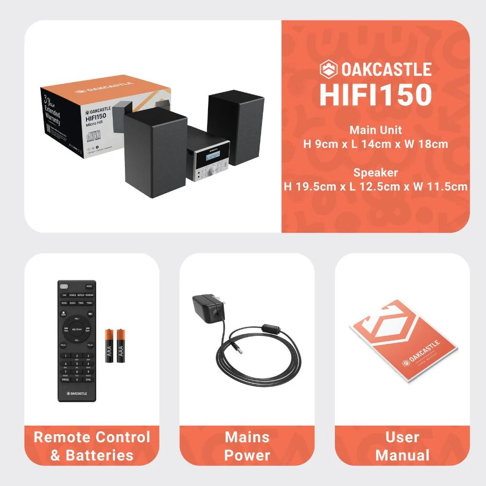 Majority Oakcastle HiFi150 HiFi Stereo System - Image 7