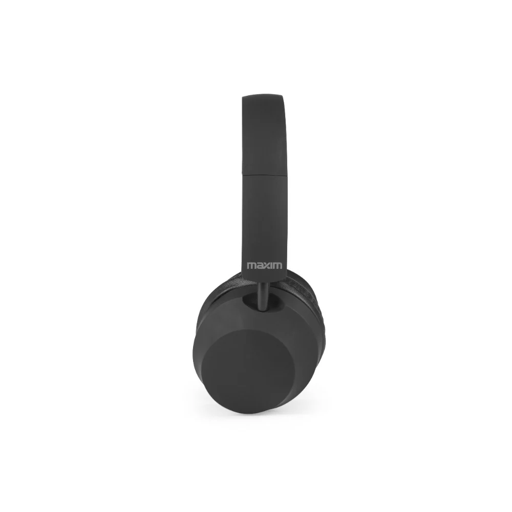 Maxim Matte Black Bluetooth Headphones | Foldable, On-Ear Controls, Closed-Back - Image 6