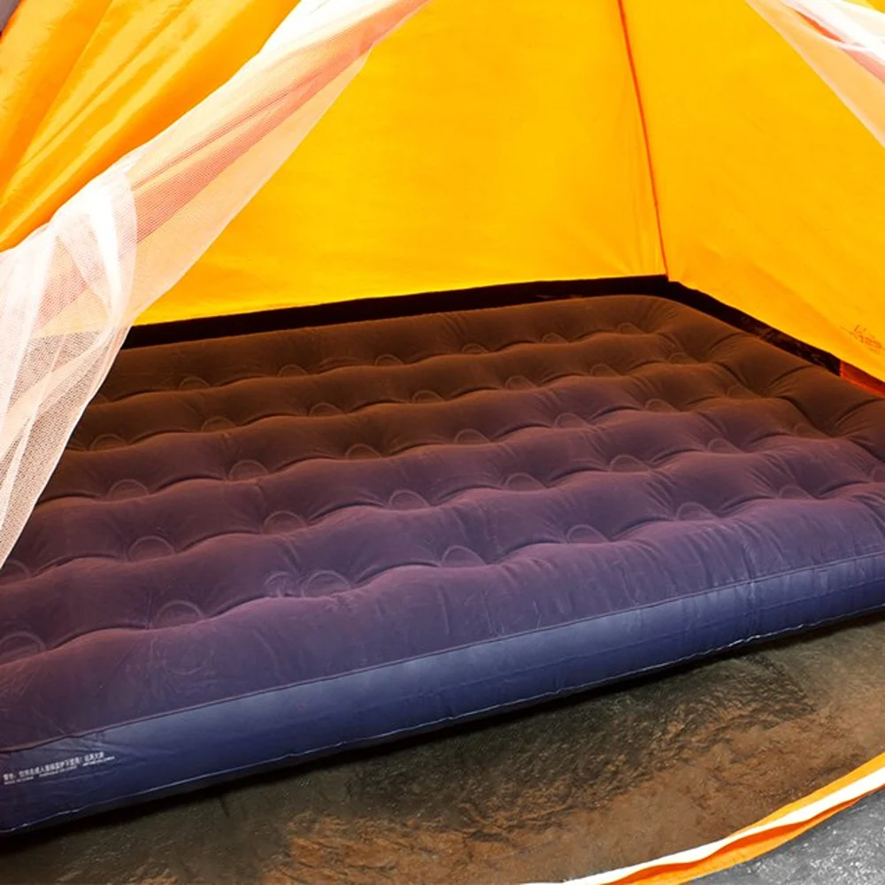 Milestone Flocked Double Airbed - Image 6