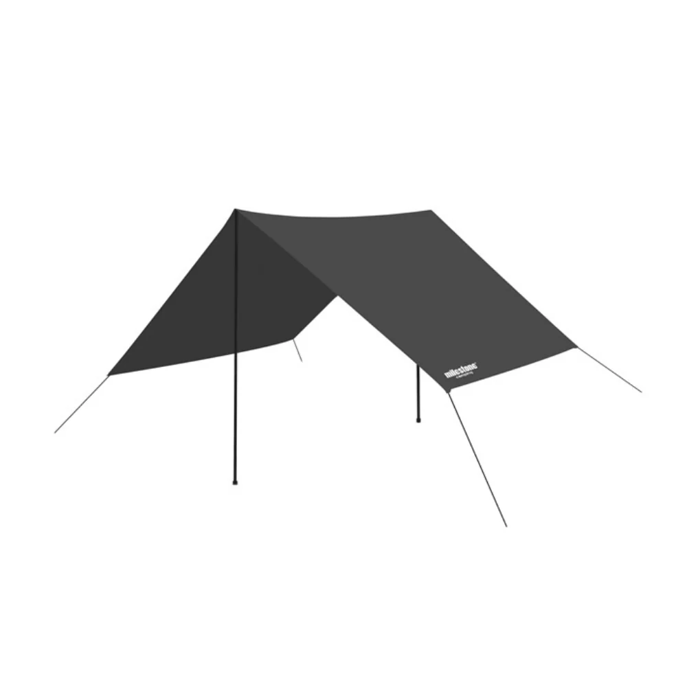 Milestone Multifunctional Camping Tarp Shelter | 2.8 x 2.8m, Open-Front