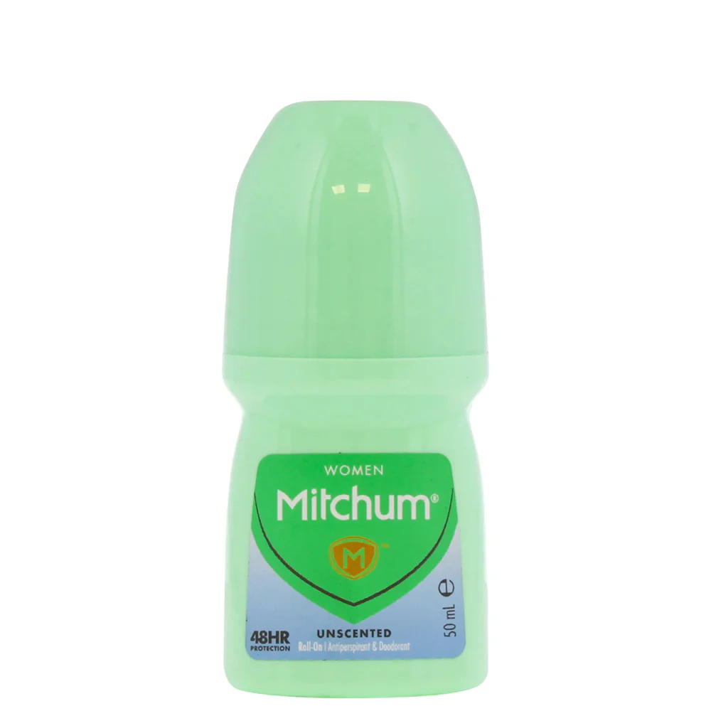 Mitchum Unscented Roll On Antiperspirant | 48-Hour Protection  | 50ml
