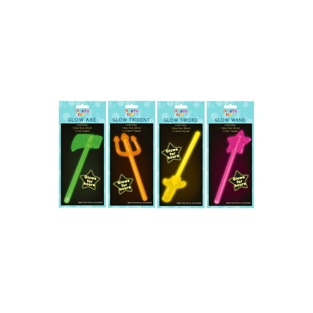 Mixed Novelty Glow Wands | Assorted Designs, Assorted Colours
