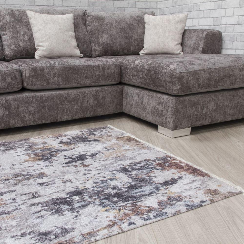 Modena Ghita Multicoloured Rug | Modern Abstract Design - Image 3