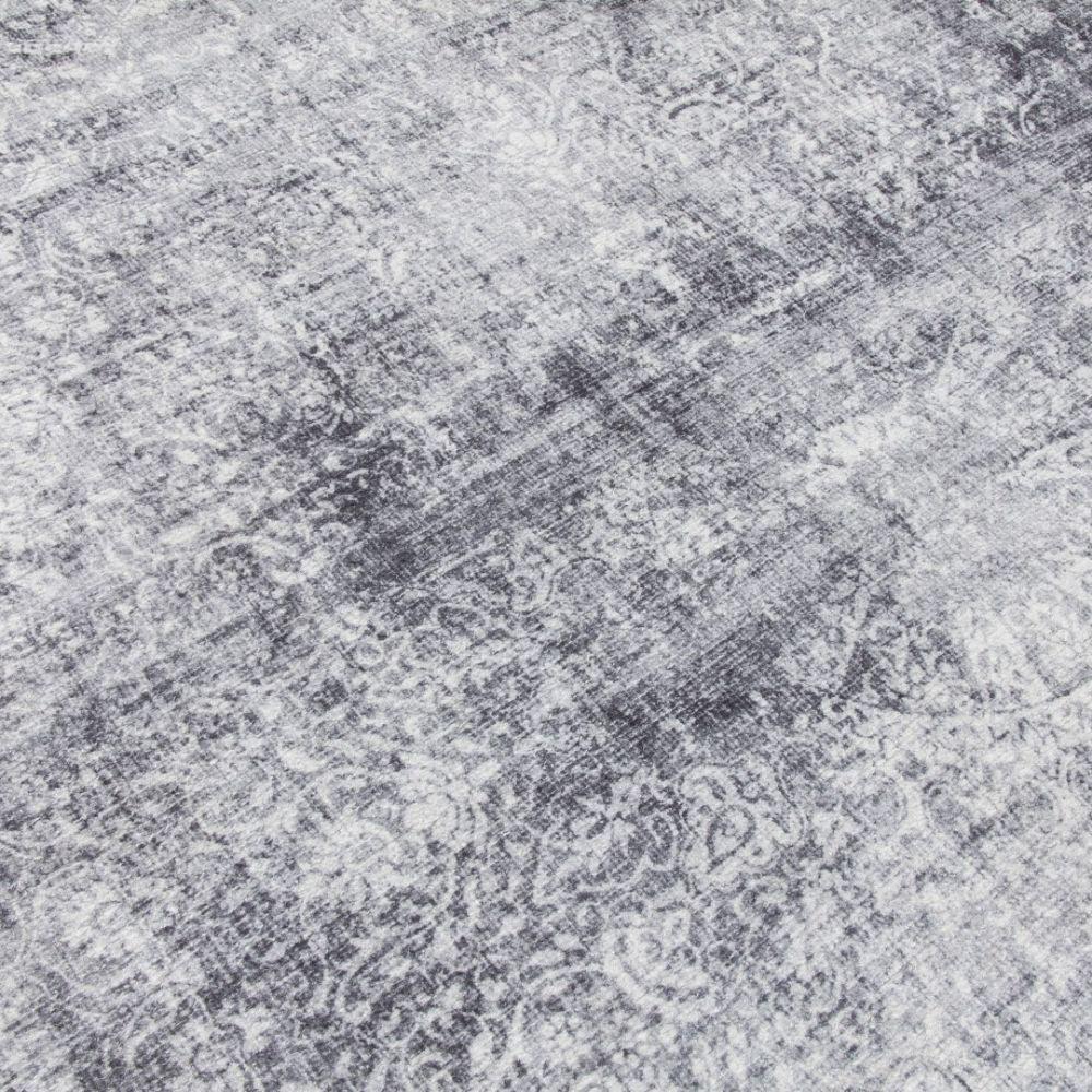 Modena Messina Grey Rug | Modern Distressed Design - Image 5