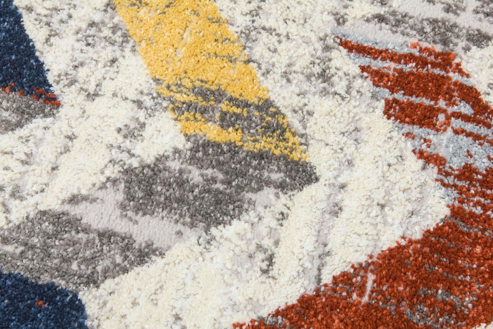 Multicoloured Carousel Chevron Rug | 160 x 220cm - Image 3