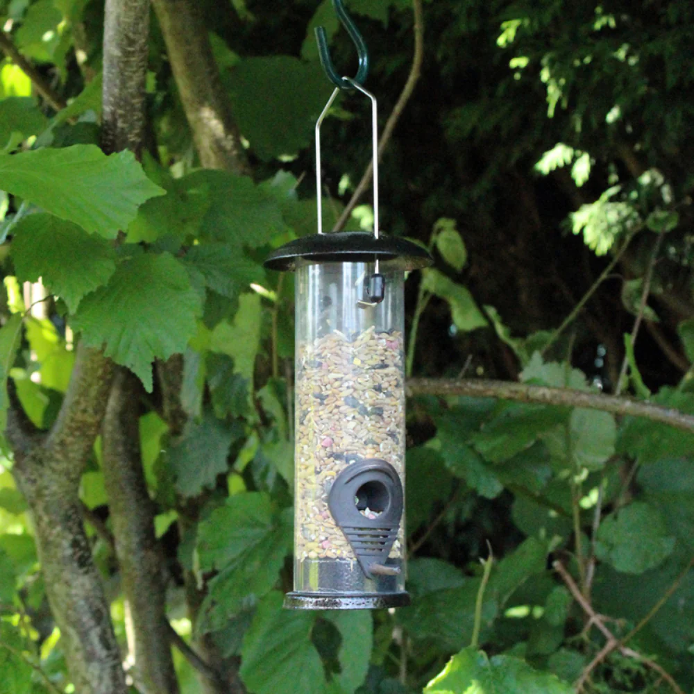 Nature's Market Hammertone Finish Wild Bird Seed Feeder | Hanging Loop - Image 2