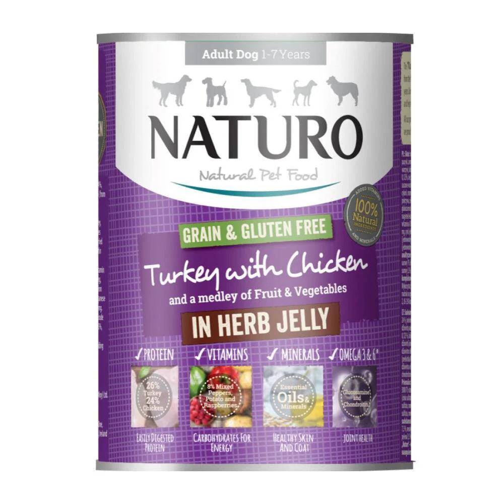 Naturo Grain & Gluten Free Turkey with Chicken Herb Jelly | 390g