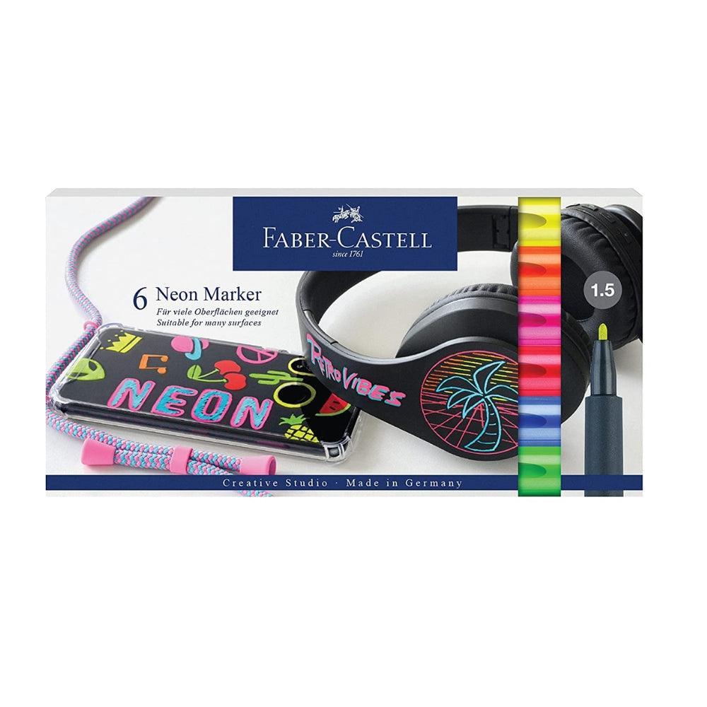 Faber Neon Marker Box of 6