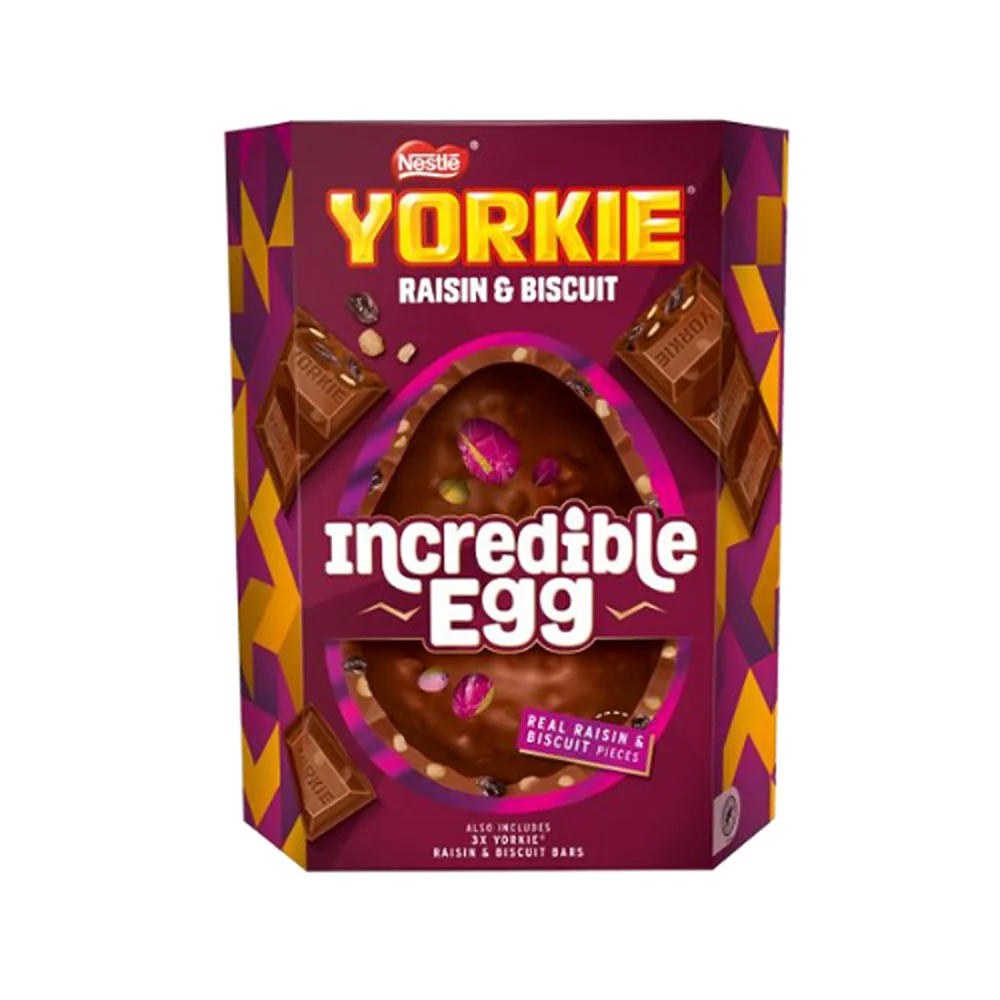 Nestle Yorkie Raisin and Biscuit Incredible Egg Chocolate | 388g