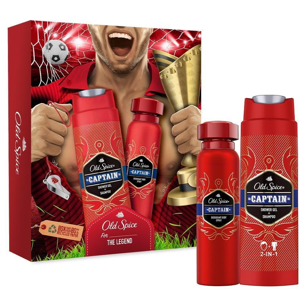 Old Spice Captain Footballer Gift Set for Men | 2 Pack