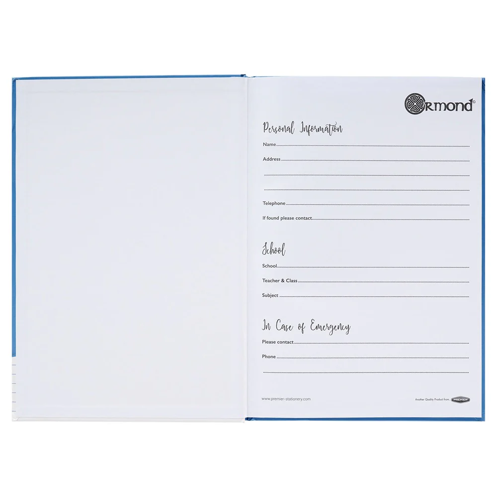 Ormond Multipack A4 Hardback Notebooks with Feint Ruled Pages - Image 3