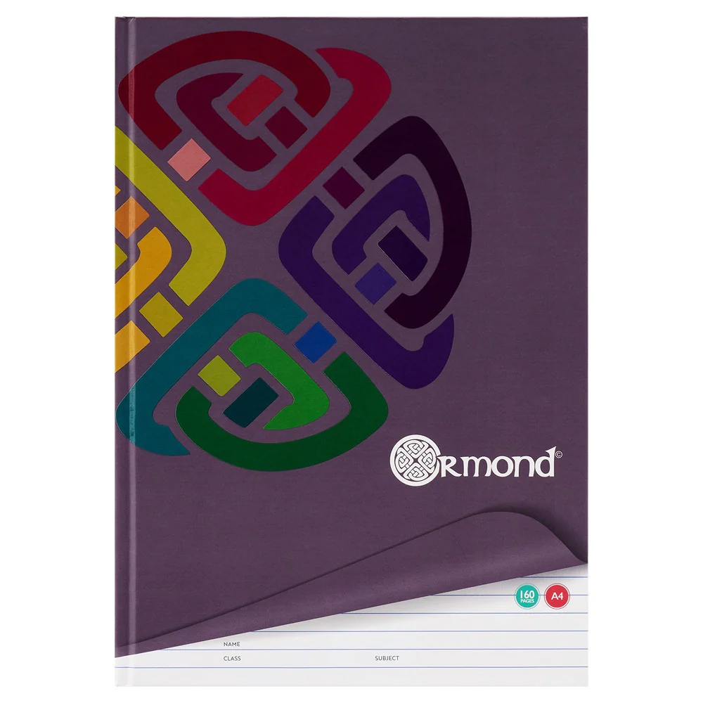 Ormond Multipack A4 Hardback Notebooks with Feint Ruled Pages - Image 5