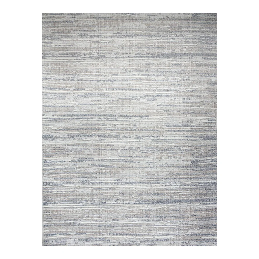 Oslo Stria Area Grey Beige Rug | 160 x 220cm