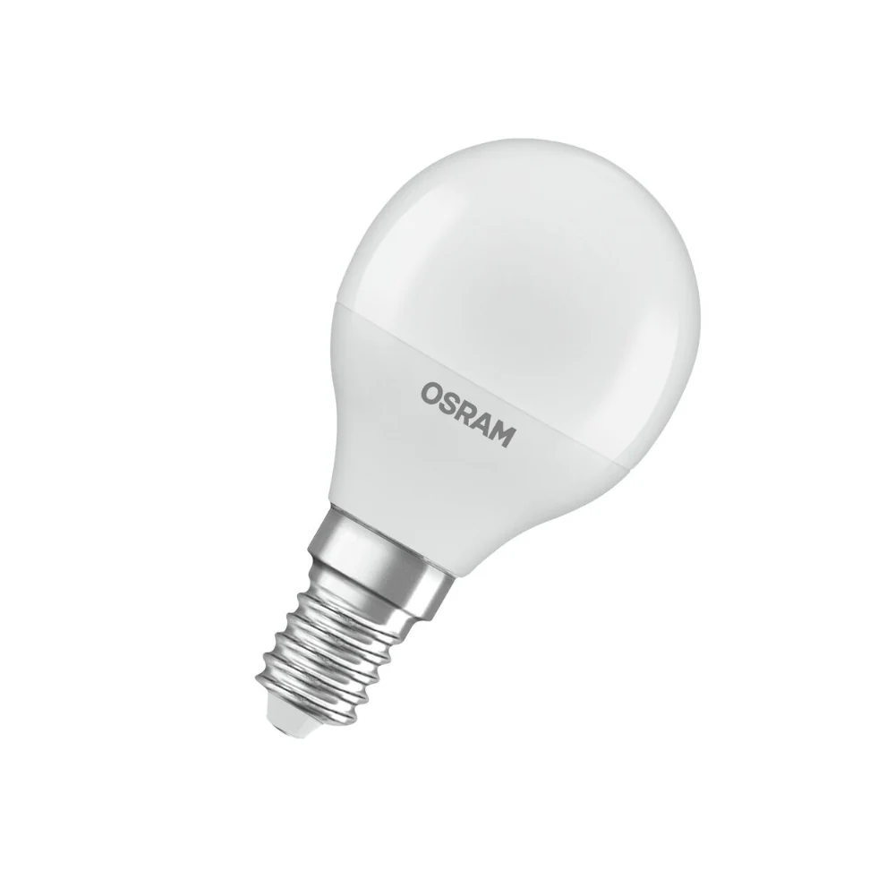 Osram Frosted Golf Ball LED Bulb | E14, 4.9W, Warm White, 470lm - Image 3