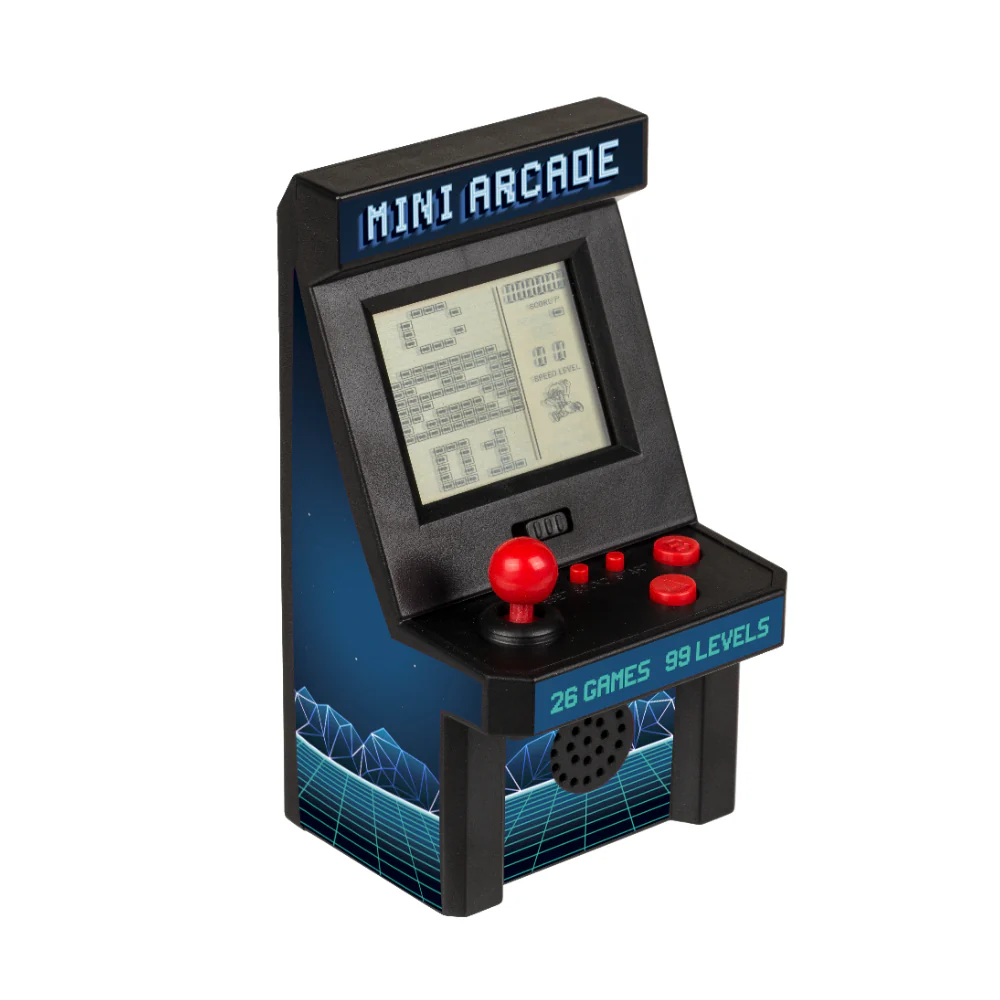 Out Of The Blue Mini Retro Arcade Machine | 26 Built-In Games, Battery Operated - Image 3