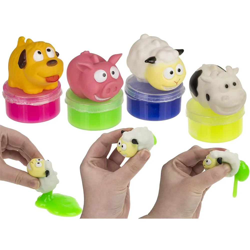 Out Of The Blue Poop Animal Slime Toy | Assorted Farm Designs, Colours