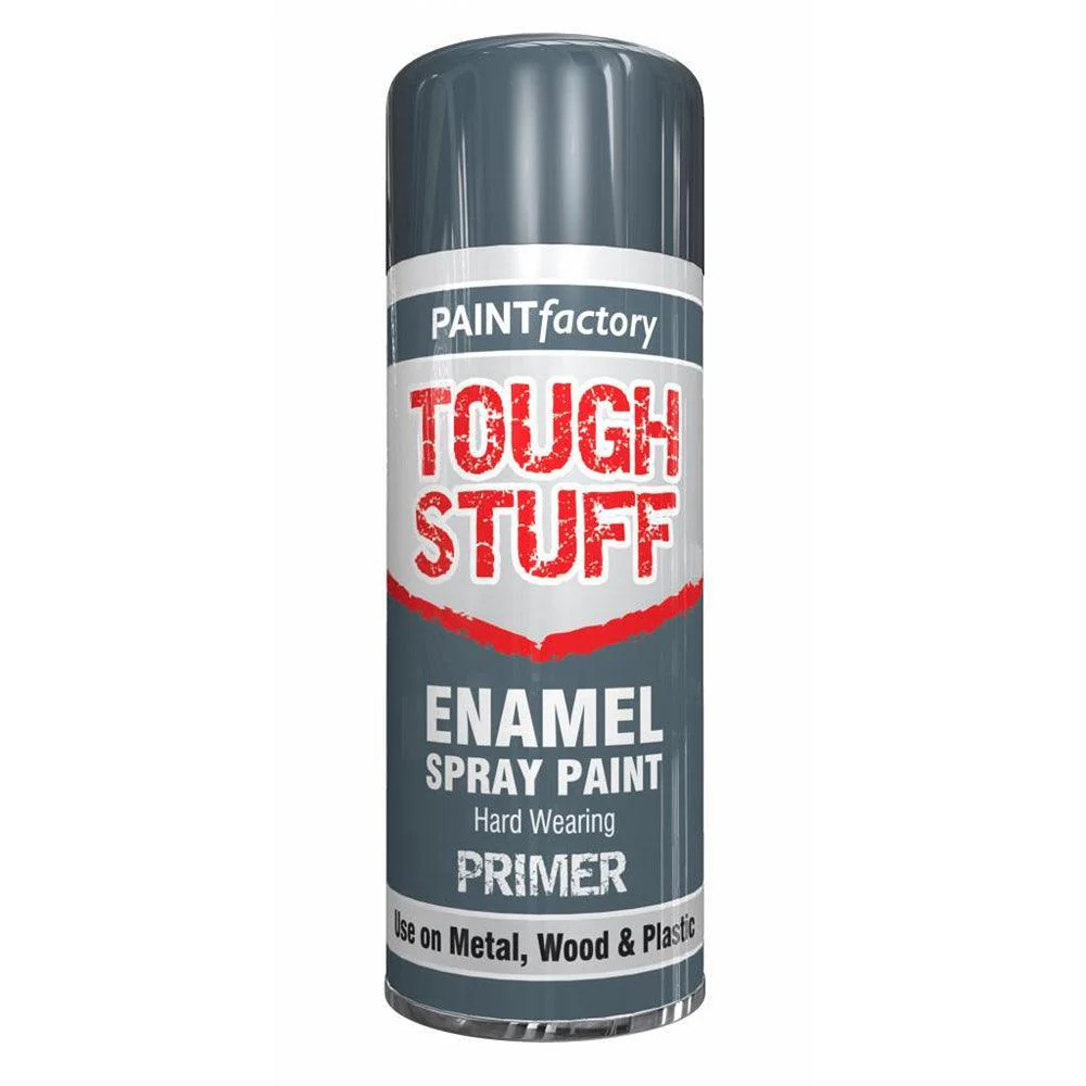 Paint Factory Tough Stuff Enamel Spray Paint Grey Primer | 400ml