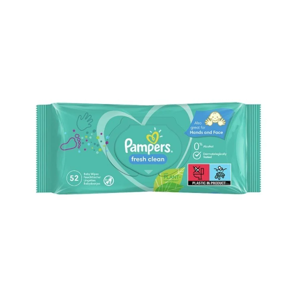 Pampers Baby Wipes Fresh Clean | 52 Wipes