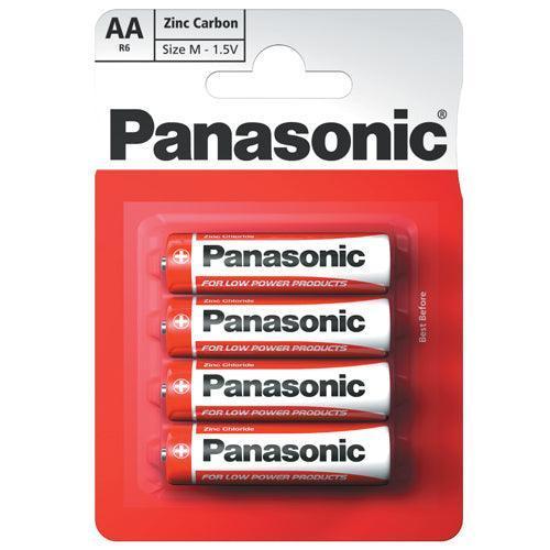 Panasonic Zinc Carbon AA Batteries | 4 Pack | R6