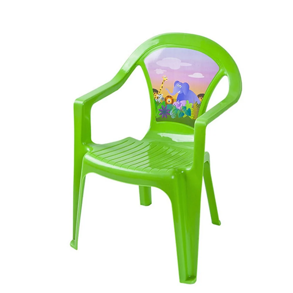 Paradiso Toys Green Plastic Kid's Chair | Child-Safe & Lightweight