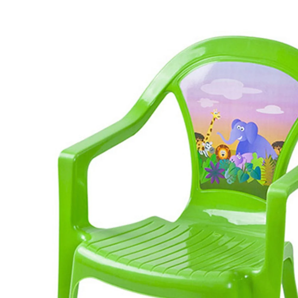 Paradiso Toys Green Plastic Kid's Chair | Child-Safe & Lightweight - Image 2