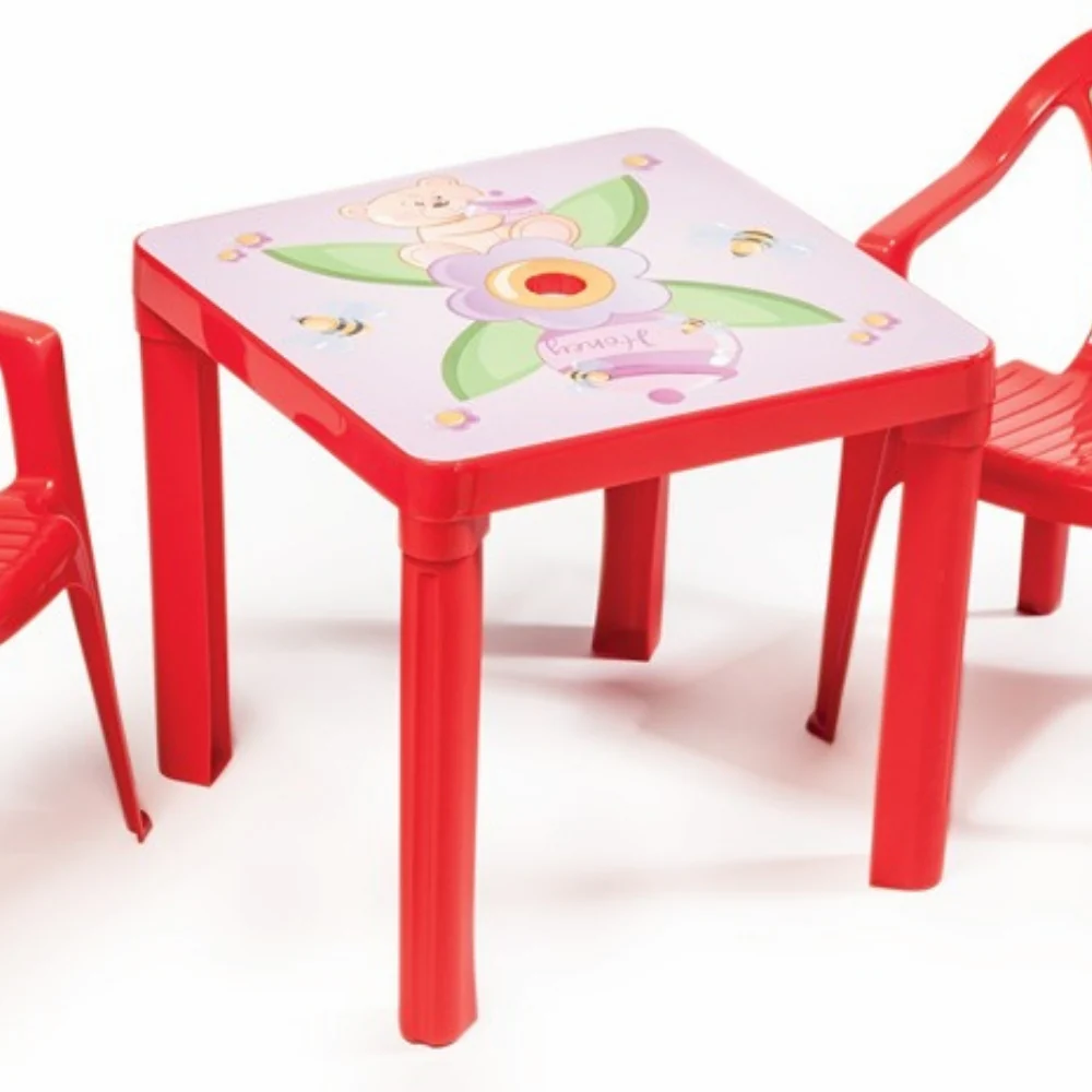 ParadisoToys Red Kids Table | Durable Plastic
