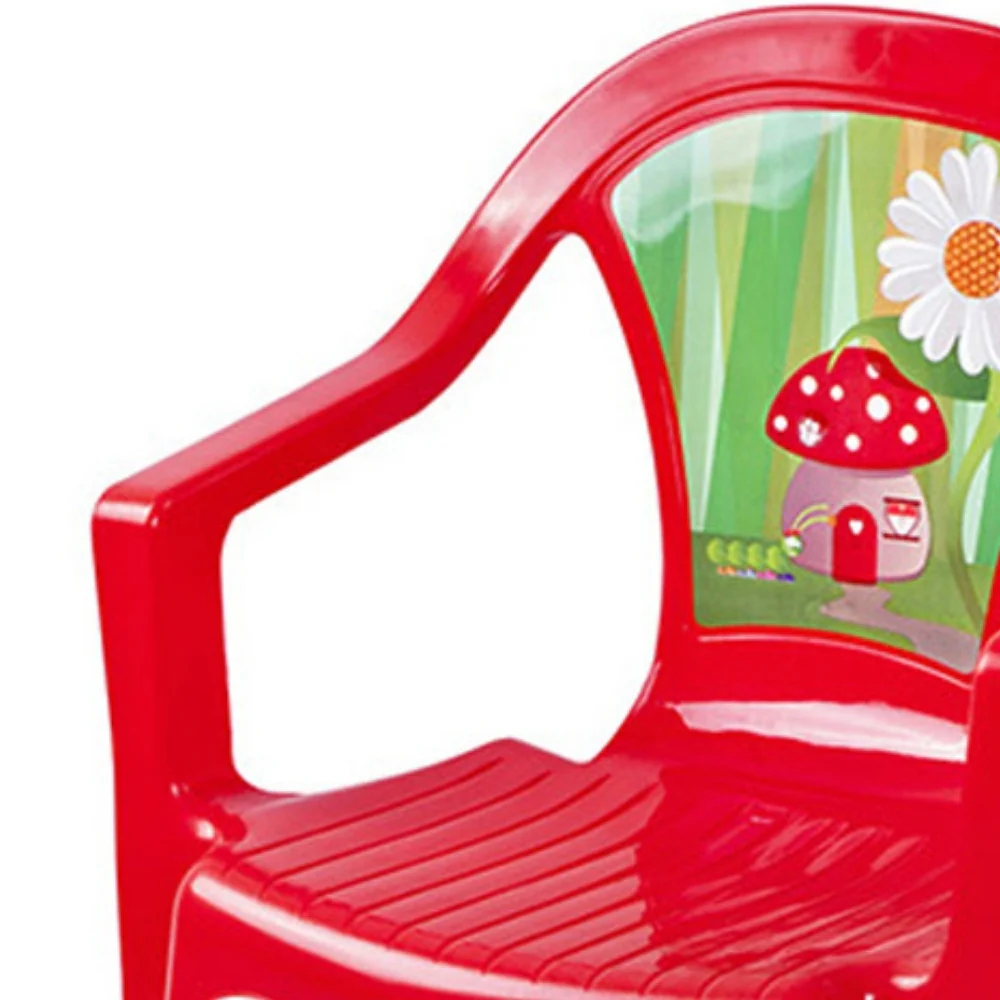 Paradiso Toys Red Plastic Kid's Chair | Child-Safe & Lightweight - Image 2
