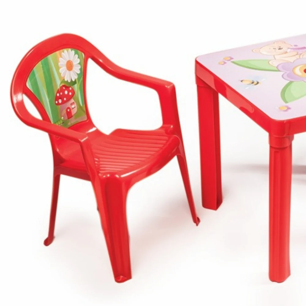 Paradiso Toys Red Plastic Kid's Chair | Child-Safe & Lightweight - Image 3