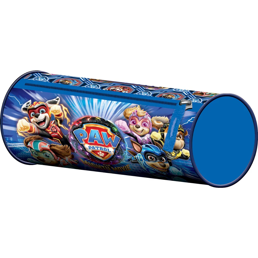 Paw Patrol Vibrant Tube Pencil Case | Durable Fabric & Quality Zipper