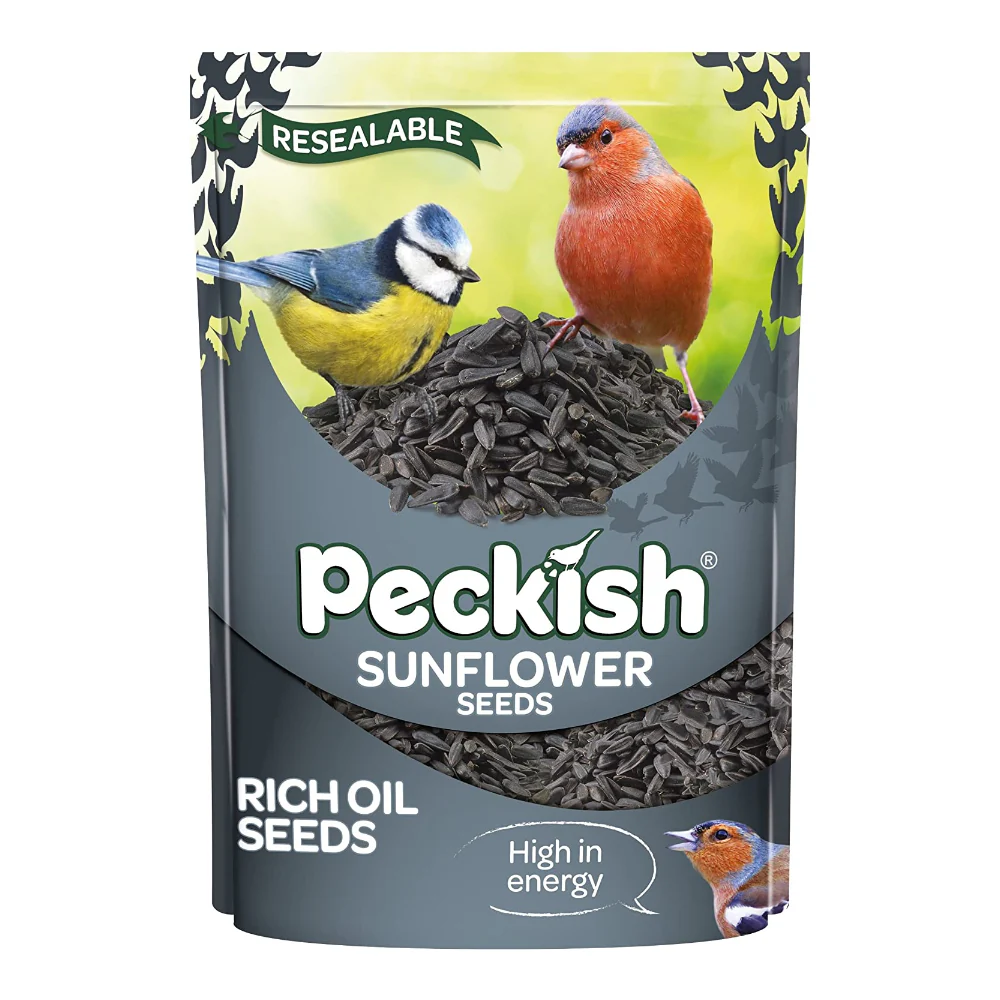 Peckish Sunflower Seed Wild Bird Food | 1.25kg, Resealable Pouch