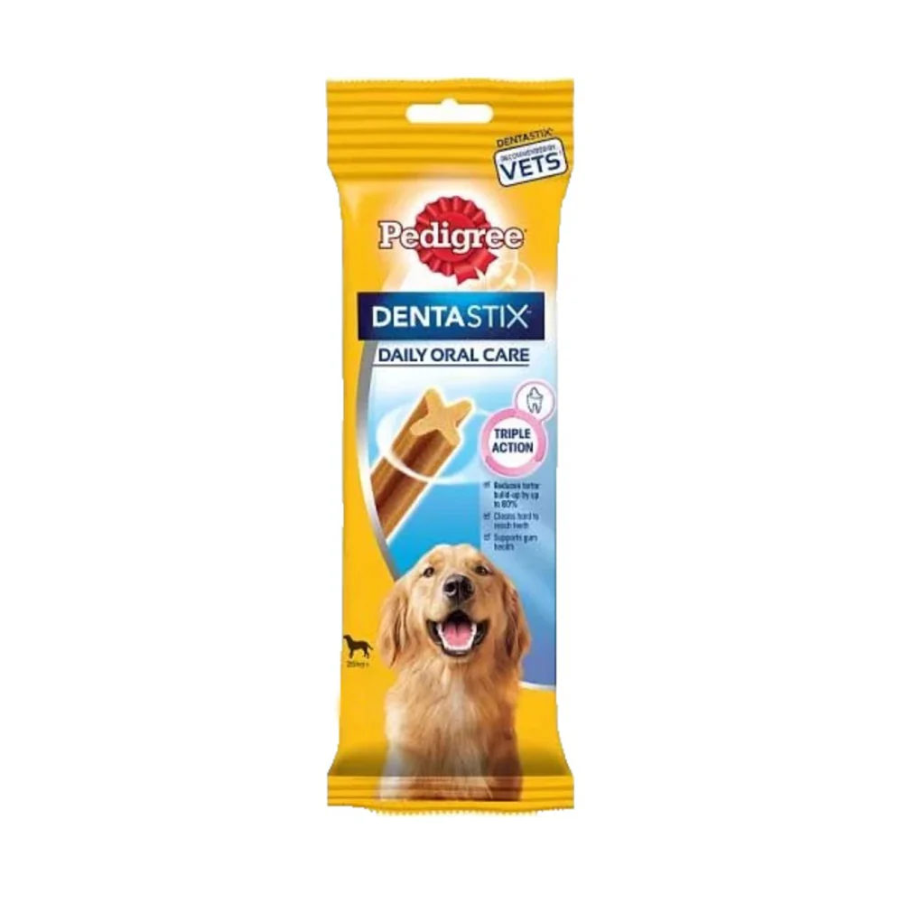 Pedigree Dentastix Large Dental Dog Chews | Pack of 4, Triple Action
