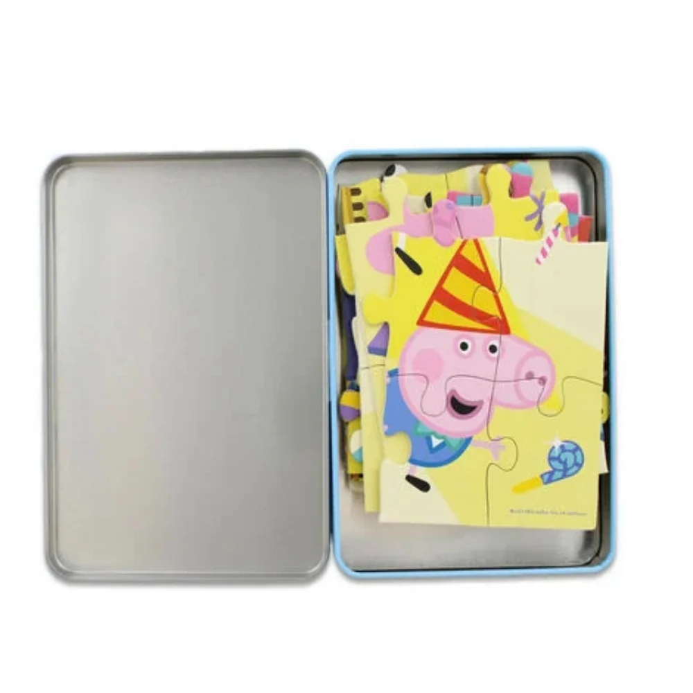 Peppa Pig Wooden Puzzle Tin - Image 2