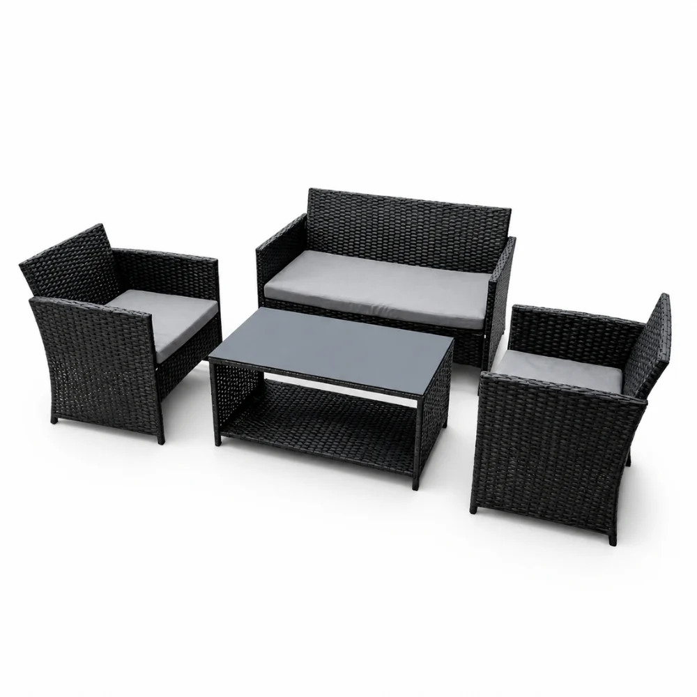Pisa 4-Seater Outdoor Garden Patio Furniture Set | 4 Pieces