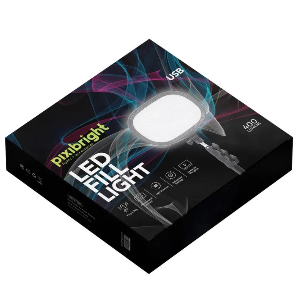 Pixibright LED Fill Light with USB | 400 Lumen - Image 2