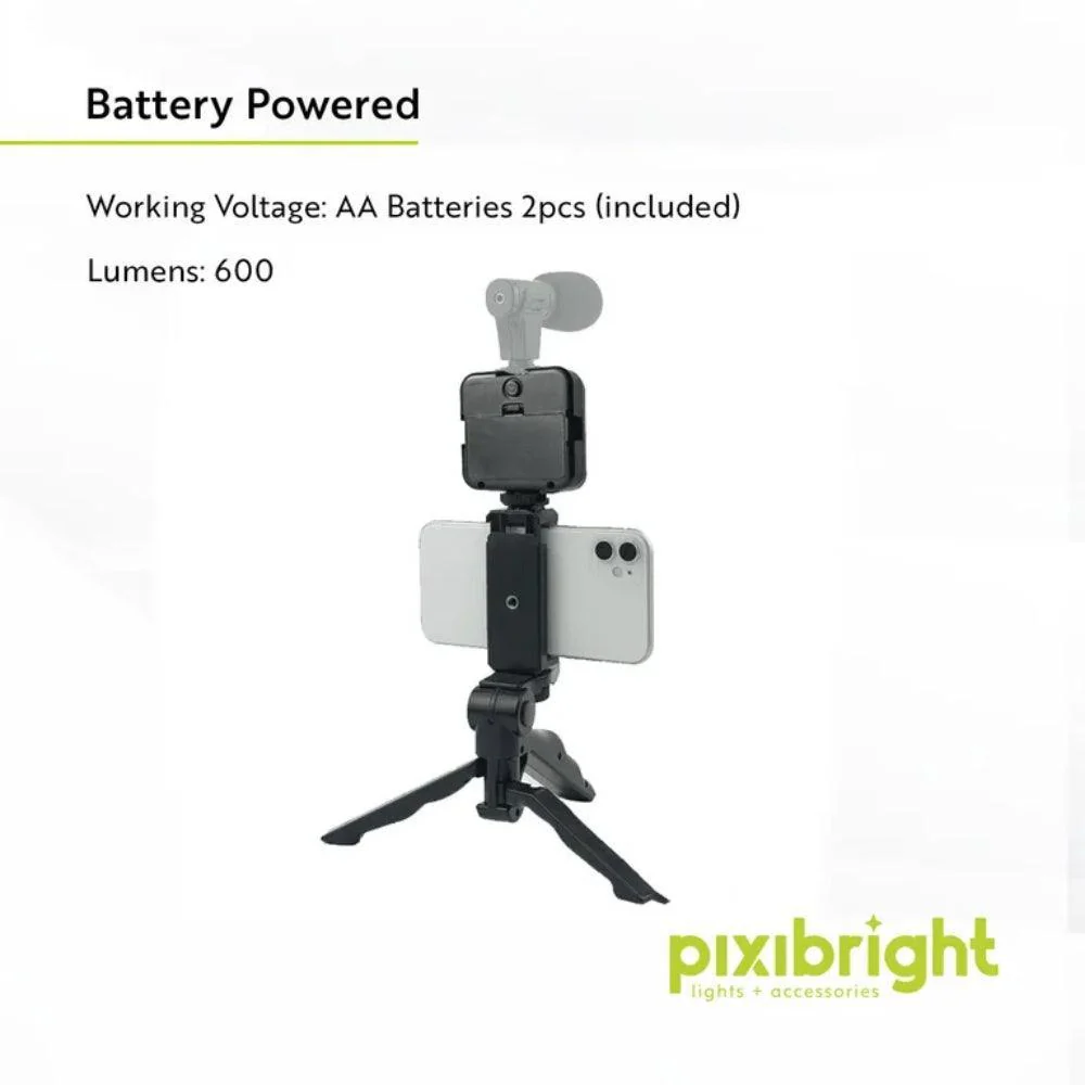 Pixibright Video Making Tripod Kit | 600 Lumen - Image 5