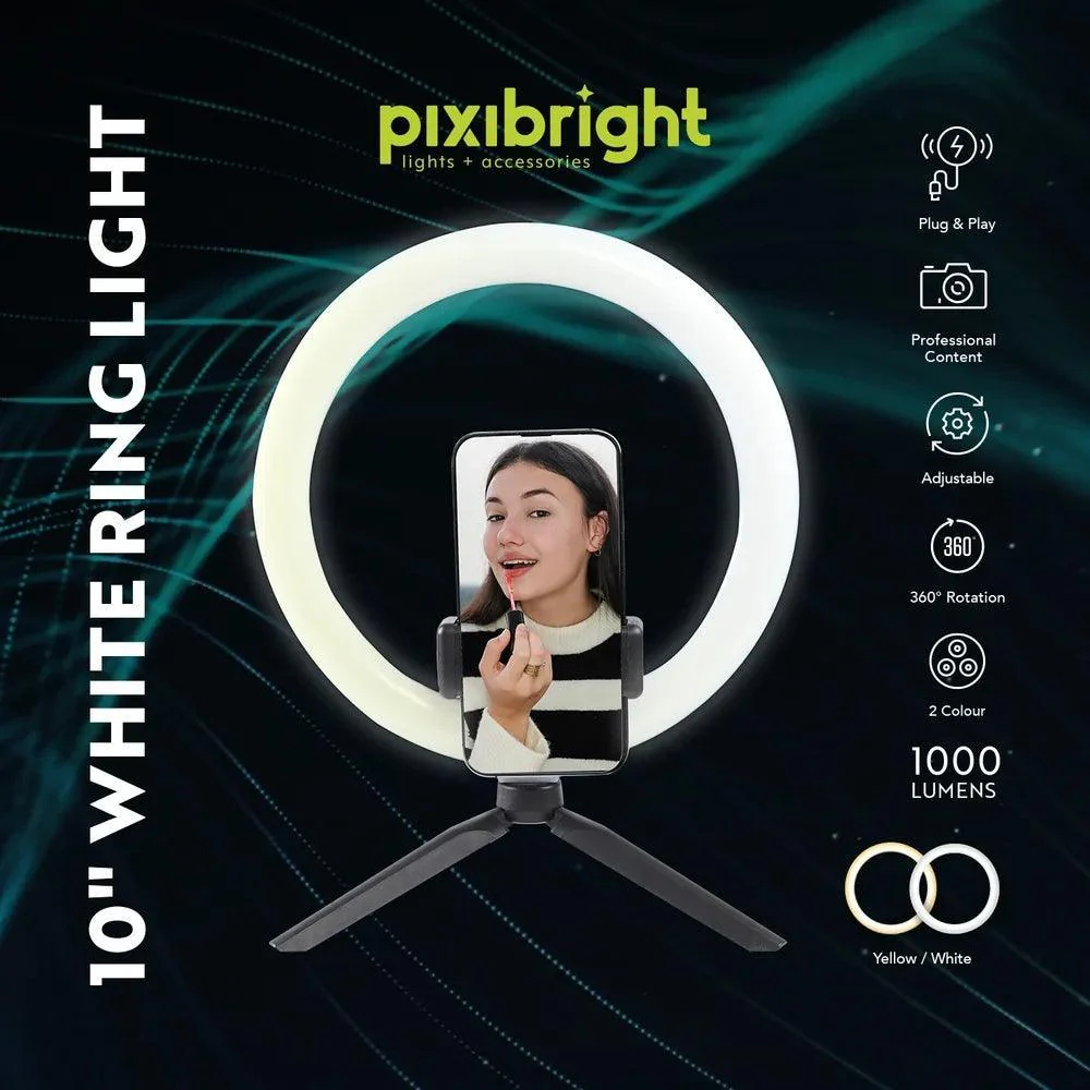 Pixibright White/Yellow Ring Light | 1000 Lumen - Image 4
